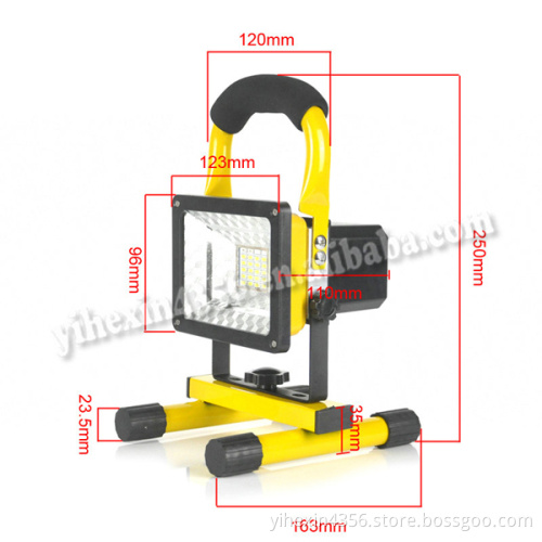 Portable LED Work Lights Camping Light with SOS Mode,Floodlights, Built-in Battery with USB Ports to charge Mobile Devices